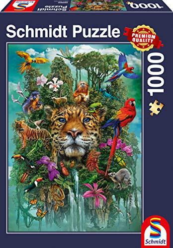 Schmidt Spiele 58960 König of Jungle Puzzel met 1000 stukjes, kleurrijk