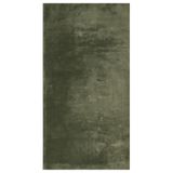 VidaXL Tapis HUARTE À poils courts Polyester Vert foncé 60x110 cm