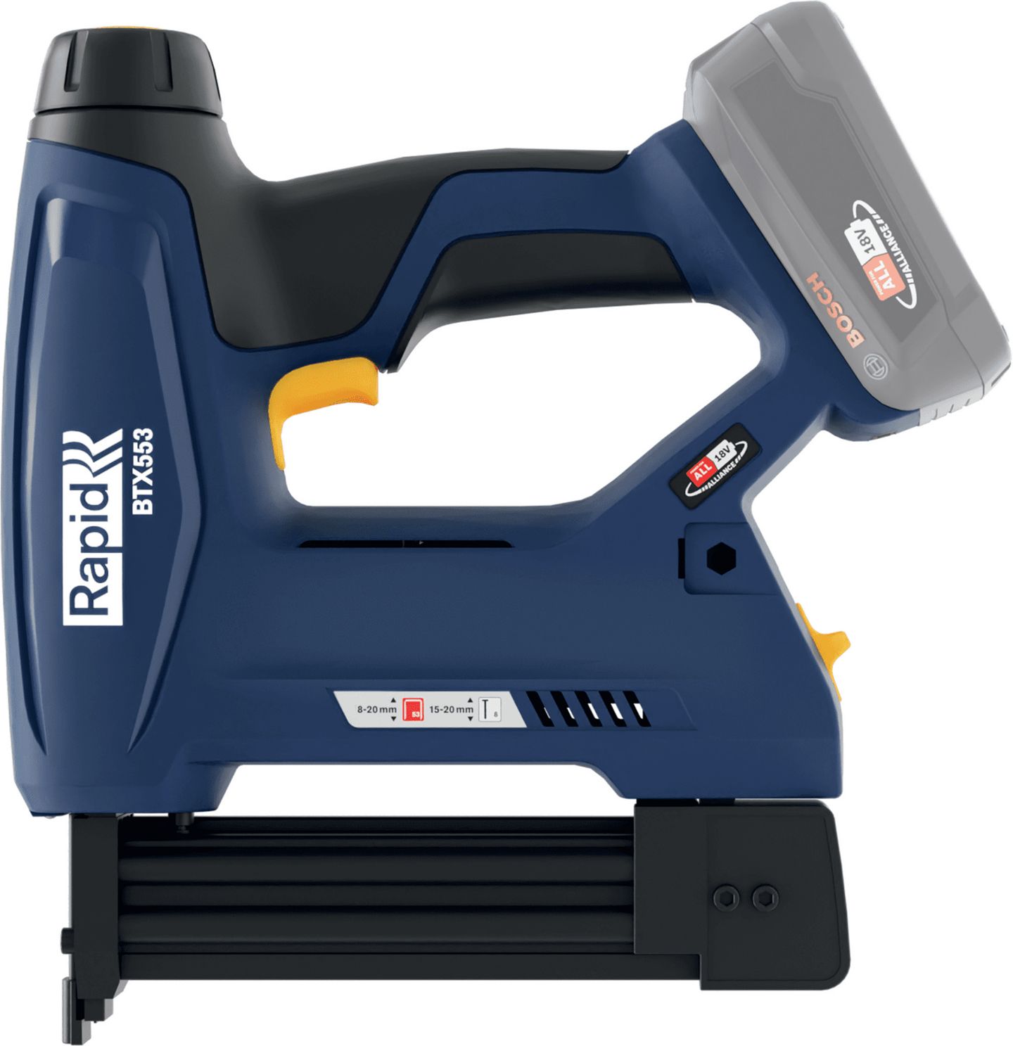 Rapid BTX553 - Elektrische nietmachine - Nagelen - Zwart/Blauw