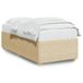 VidaXL Bedframe 120x190 cm Stof Crèmekleurig