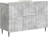 vidaXL Dressoir met lade Betongrijs 89 x 34,5 x 62 cm Bewerkt hout