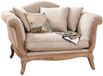 LOBERON Fauteuil Sumerset antiekbruin/linnen
