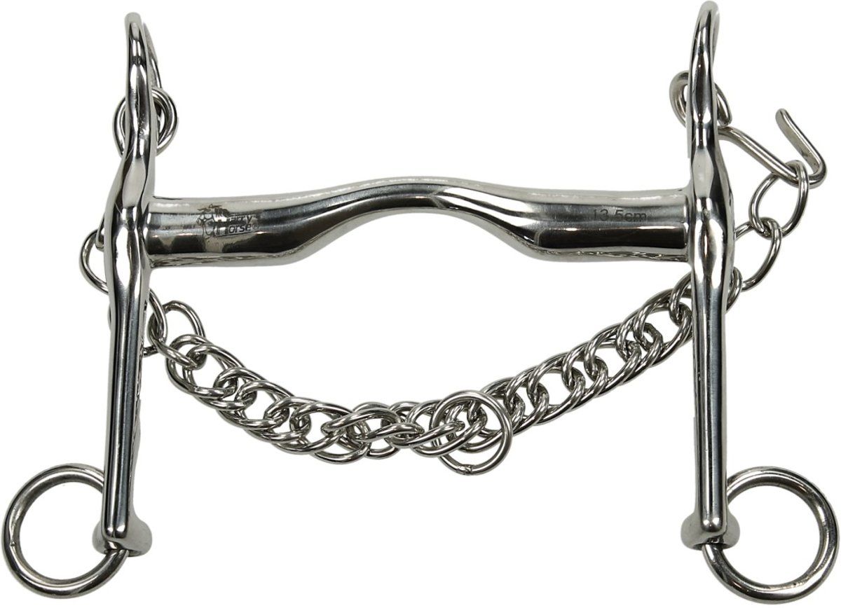 Harry's Horse - Dressuurstang lage tongboog 18mm - 12.5cm