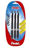 Pentel Oh Gel Balpen, gel, intrekbare soldeer zwart