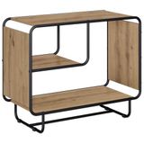 vidaXL Dressoir Artisanaal eiken 80 x 37,5 x 64,5 cm Bewerkt hout