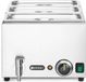 HENDI Bain-marie set met afvoerkraan – 3x GN 1/3 en deksel – roestvrij staal – 230V/1000W