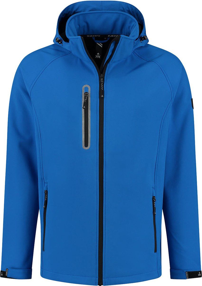 Kjelvik Kevan Softshelljas Heren - Maat S - Blauw