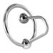 Bague rigide en métal brillant avec bouchon, 21 g