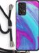 Case Company® - Samsung Galaxy A53 5G Hoesje met Koord - Zweverige regenboog