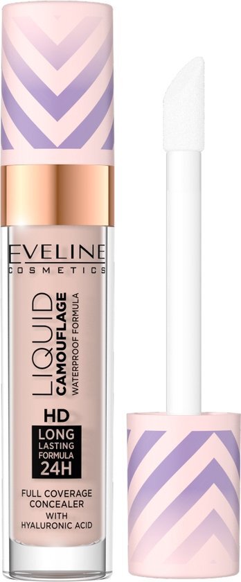 Eveline Cosmetics Liquid Camouflage Waterproof Concealer met Hyaluronzuur 03 Zacht Natuurlijk 7.5ml