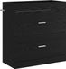 vidaXL Meuble sous lavabo Chêne noir 78,5 x 37,5 x 81 cm