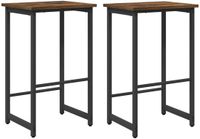 vidaXL Barkruk 2 st Gerookt eiken 40 x 32 x 74 cm