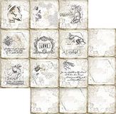 STAMPERIA INTL, KFT SBB784 Scrapbooking dubbelzijdig papier Romantic Journal Cards, meerkleurig, 30,5 x 30,5
