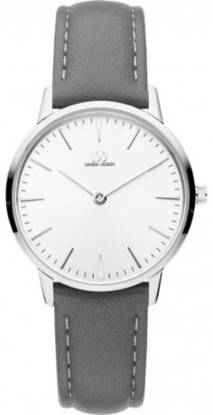 Danish Design IV14Q1251 horloge dames - grijs - edelstaal