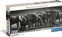 CLEMENTONI Puzzle, 1000 pièces, "Herd of Giants", 98 x 33 cm, emballage compact, affiche incluse