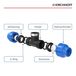 Kirchhoff PP T-stuk, 20 mm x 1/2"IG x 20 mm, koppeling voor HDPE - 984844417