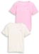 Tom Tailor - Geribbeld T-shirt in een set van 2 - Maat 128/134 - Wool White