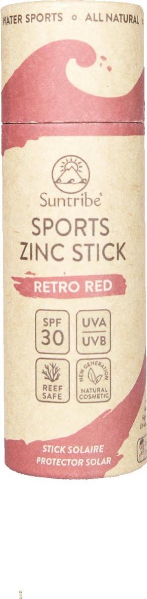 Sun Tribe Suntribe All Natural Zinc Sun Stick SPF 30 Retro Red