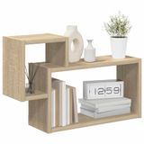 vidaXL Wandplank Muurmontage Sonoma Eiken 55 x 15 x 35 cm Bewerkt hout