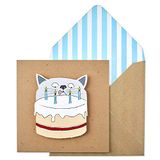 Tache TC10 "Alle gelegenheden" Premium handgemaakte Naughty Cat wenskaart