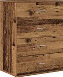 vidaXL Dressoir Oudhout 60 x 39 x 80 cm Bewerkt Hout