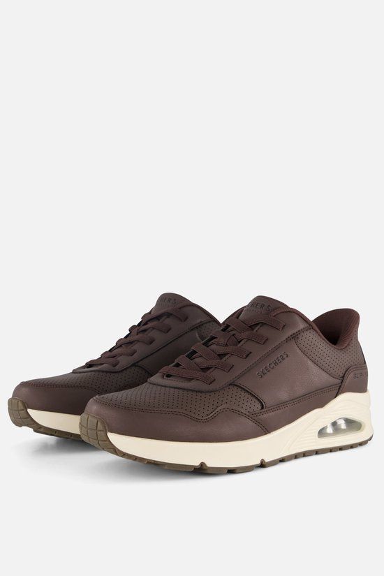 Skechers Uno-Banksia Luxe Heren Sneakers - Bruin - Maat 44 - Herfst/Winter 2025