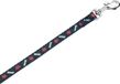 Nobby puppy looplijn met print zwart 120 cm