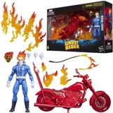 Hasbro Ghost Rider Marvel Legends Action Figure Johnny Blaze met Motorcycle 15 cm Action Figuur