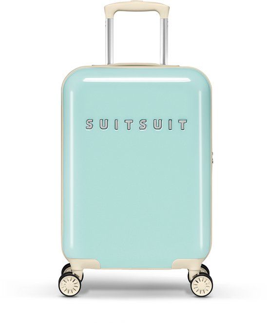 SUITSUIT Fabulous Fifties Handbagage Koffer - Luminous Mint - 55x35x20cm - Hardcase
