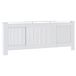 vidaXL Kap voor radiator MDF Wit