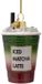 Vondels Boule de Noël en Verre - Fraise Matcha Glacé 10cm Multi 1 Pièce