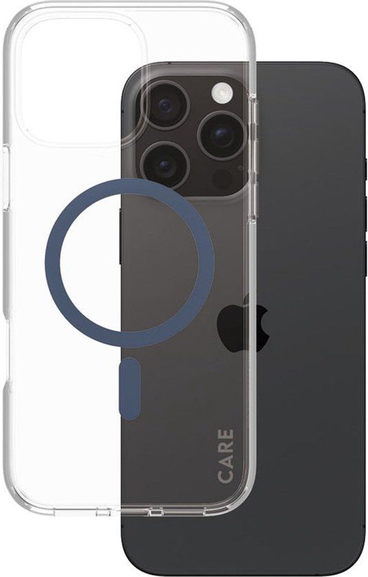 PanzerGlass CARE by PanzerGlass Flagship Case - Transparant Urban Combat w. - Blauw MagSafe iPhone 16 Pro Max