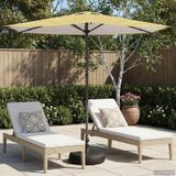 VidaXL Parasol rectangulaire 2,7 x 2,7 m polyester jaune et blanc