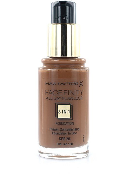 Max Factor Facefinity All Day Flawless 3-in-1 Foundation - 100 Sun Tan