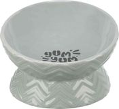 Trixie Verhoogde Voerbak/Waterbak Keramiek Grijs 350 ML