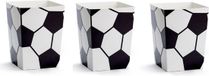 PartyDeco Bols à popcorn - imprimé football - 36 pièces - 12 x 7 cm