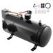 Latios Luchtcompressorset 12V - Klaxon à air - Réservoir de 3 L - Pression de travail 90–120 psi (6,2–8,3 bar) - Système intégré - Pour gonfler les pneus - Voiture/Camion/SUV - Noir