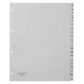 Quantore Tabblad A4 4R PP A-Z Extra Breed Grijs | 10 stuks
