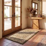 Safavieh Lyndhurst Collection LNH212C Traditioneel gangtapijt, oosters, salie en ivoor, 7,6 x 2,4 m