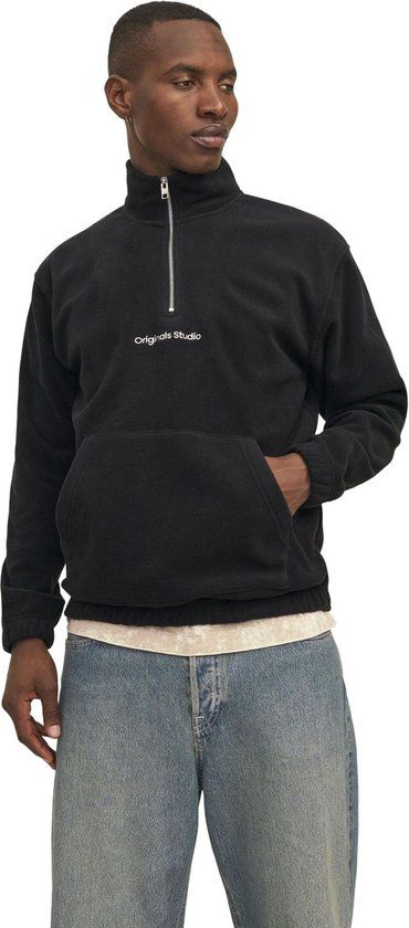Jack & Jones Heren trui JORVESTERBRO FLEECE Zwart XXL