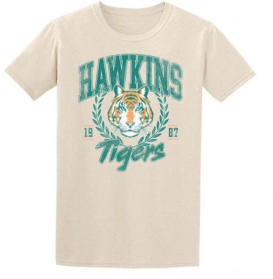 Stranger Things Hawkins Tigers Dames T-shirt - Natuur - S