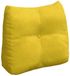 vidaXL Rugkussen Geel Fluweel 60 x 24 x 50 cm