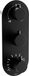 Mexen Kai mitigeur thermostatique bain-douche 3 voies, noir - 77603-70