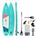 AQUASTIC Touring Opblaasbaar SUP-board, 350 × 79 × 15 cm, 330 l verplaatsing, max. belasting 130 kg, D-ringen voor kajakstoel