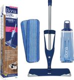 Bona Premium Spray Mop - Alles-in-1 Dweilsysteem - Vloerwisser met Spray - Inclusief Houten Vloer Reiniger & 2 Microvezel Reinigingspads - Dweil - Streeploos - Sneldrogend