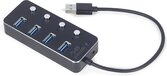 Gembird UHB-U3P4P-01 - USB 3.1 Hub - 4 poorts - Zwart