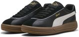 Puma Club Klassika Dames Lage Sneakers - Zwart/Wit/Goud - Maat 36