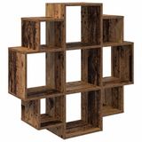 vidaXL Wandplank Oud hout 90 x 25 x 90 cm Bewerkt hout