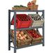 Étagère Autoportante Pour 6 Caisse De Boissons, 3 Niveaux Réglables, Rangement Garage Ou Cave, 110 X 30 X 110 Cm, Gris