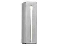 Konstsmide Imola 7915-310 wandlamp HighPowerLED/B: 5cm D: 4cm H: 15cm / 1x3W / IP44 / Aluminium/zilvergrijs